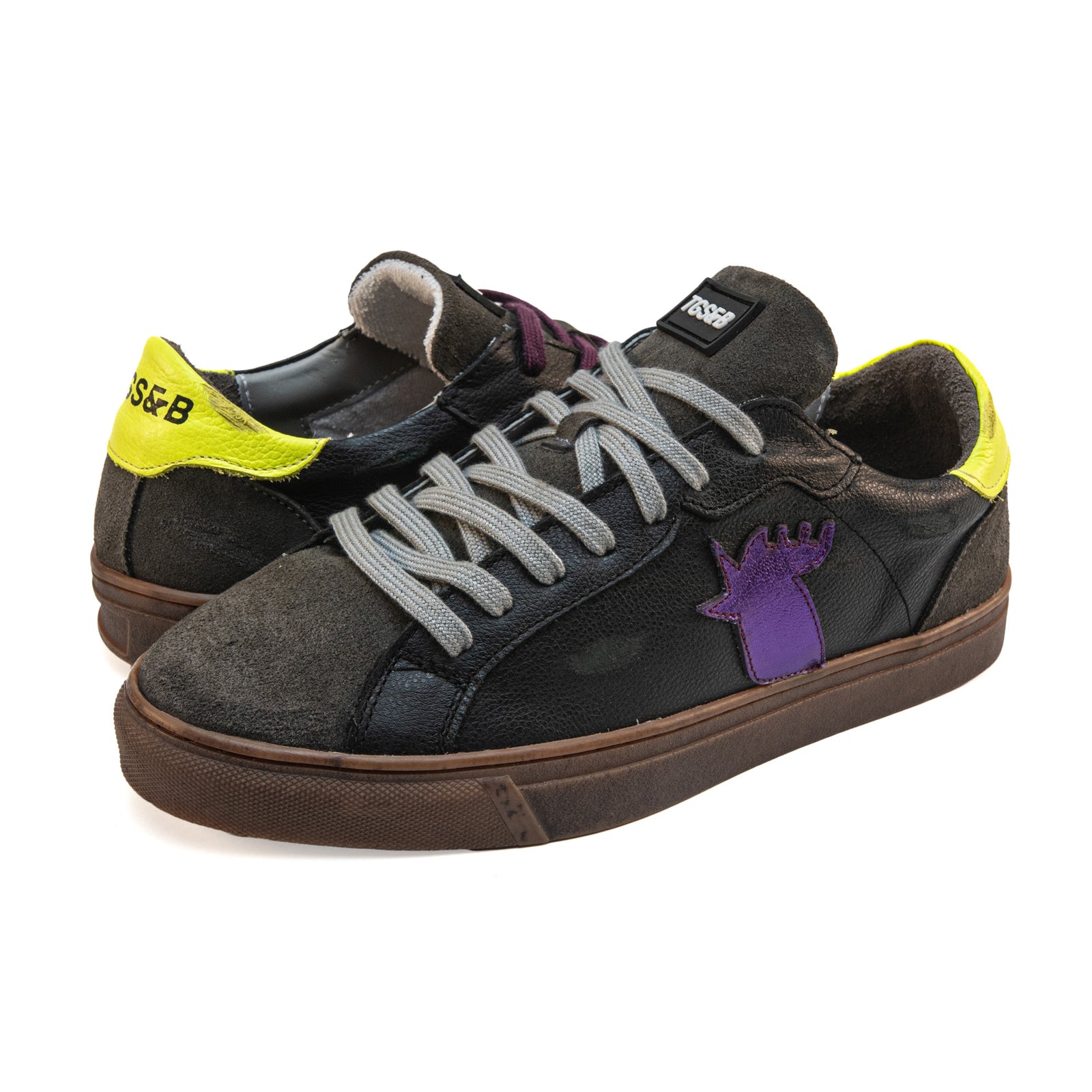 ROOSTER BLACK / DARK GREY / YELLOW / PURPLE