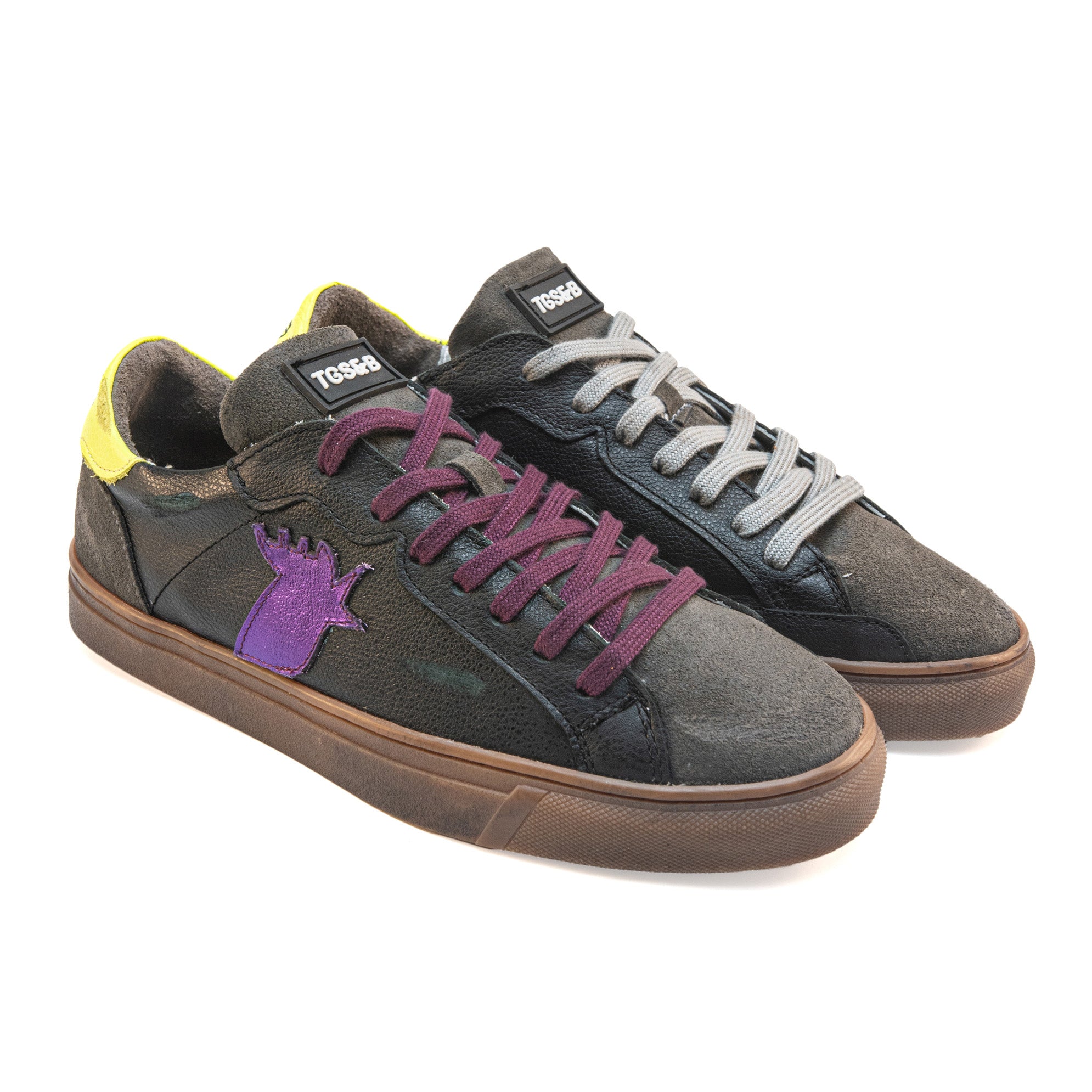 ROOSTER BLACK / DARK GREY / YELLOW / PURPLE