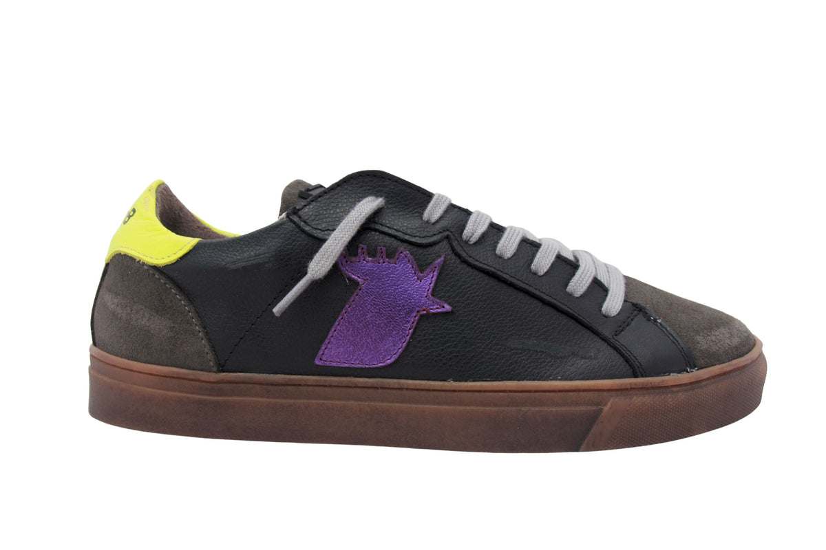 ROOSTER BLACK / DARK GREY / YELLOW / PURPLE