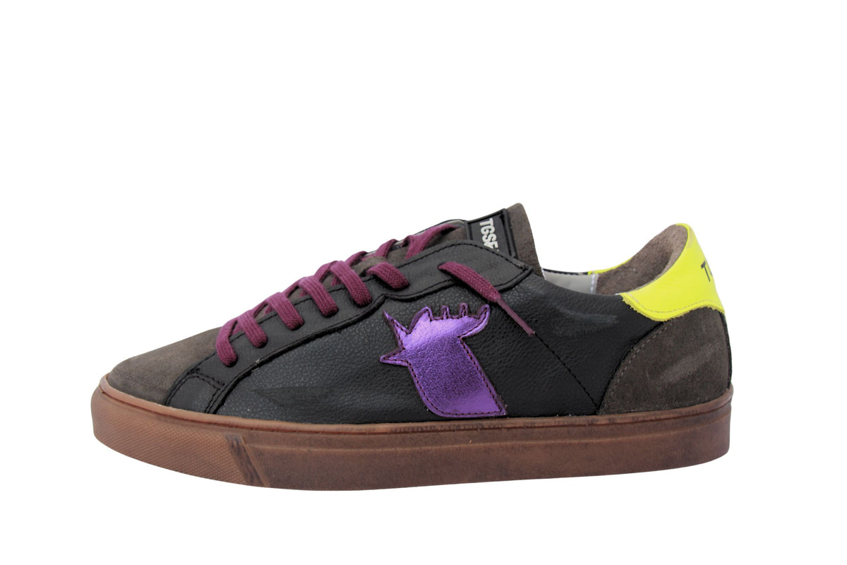 ROOSTER BLACK / DARK GREY / YELLOW / PURPLE
