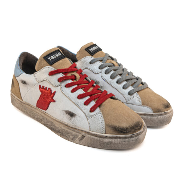 ROOSTER SAND / WHITE / SKY BLUE / RED